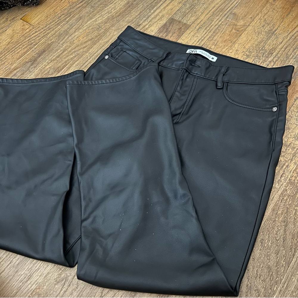 Zara Faux Leather Pants